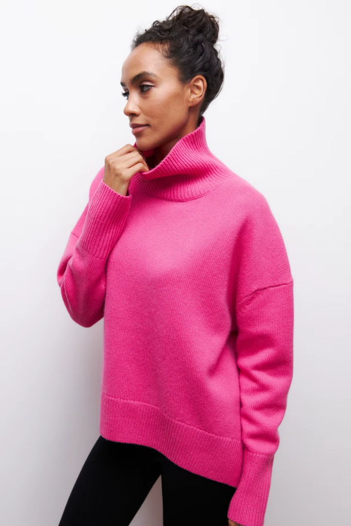 Moncelia Nanette Oversized Turtleneck Sweater