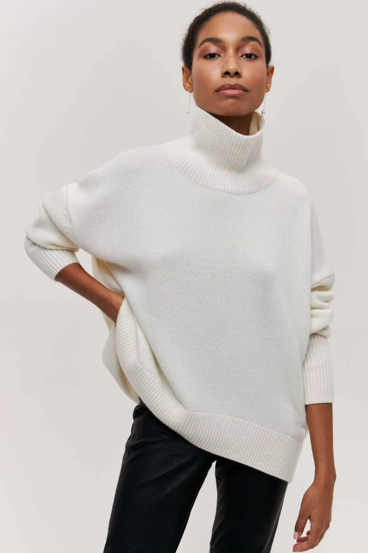 Moncelia Nanette Oversized Turtleneck Sweater