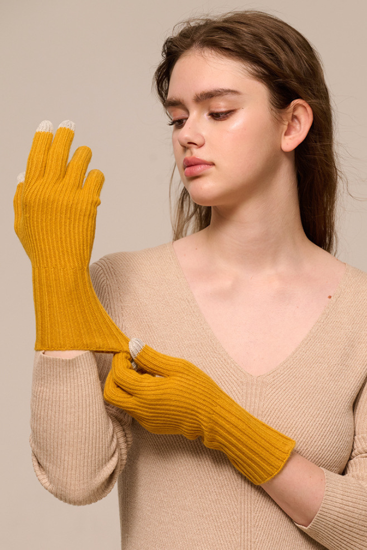 Moncelia Solane Cashmere-Blend Gloves