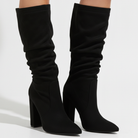 Moncelia Cornelia Slouch Block Heel Knee-High Boots