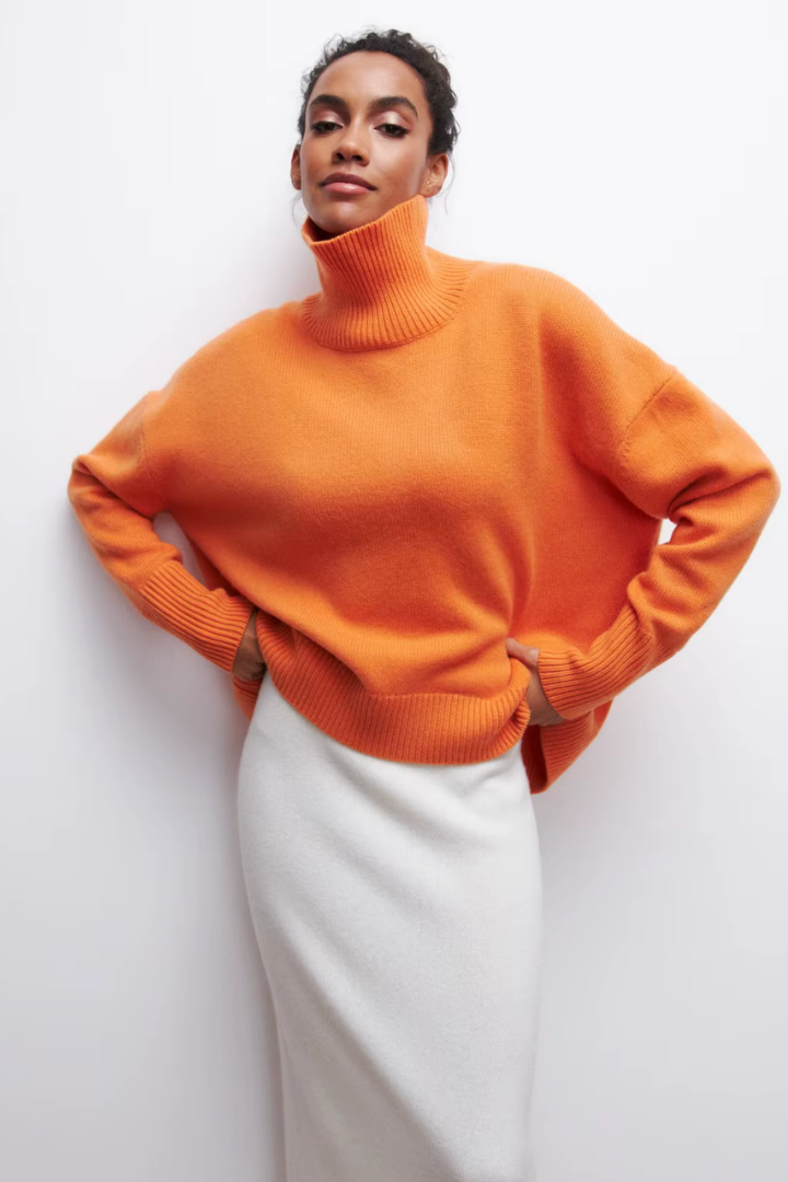 Moncelia Nanette Oversized Turtleneck Sweater