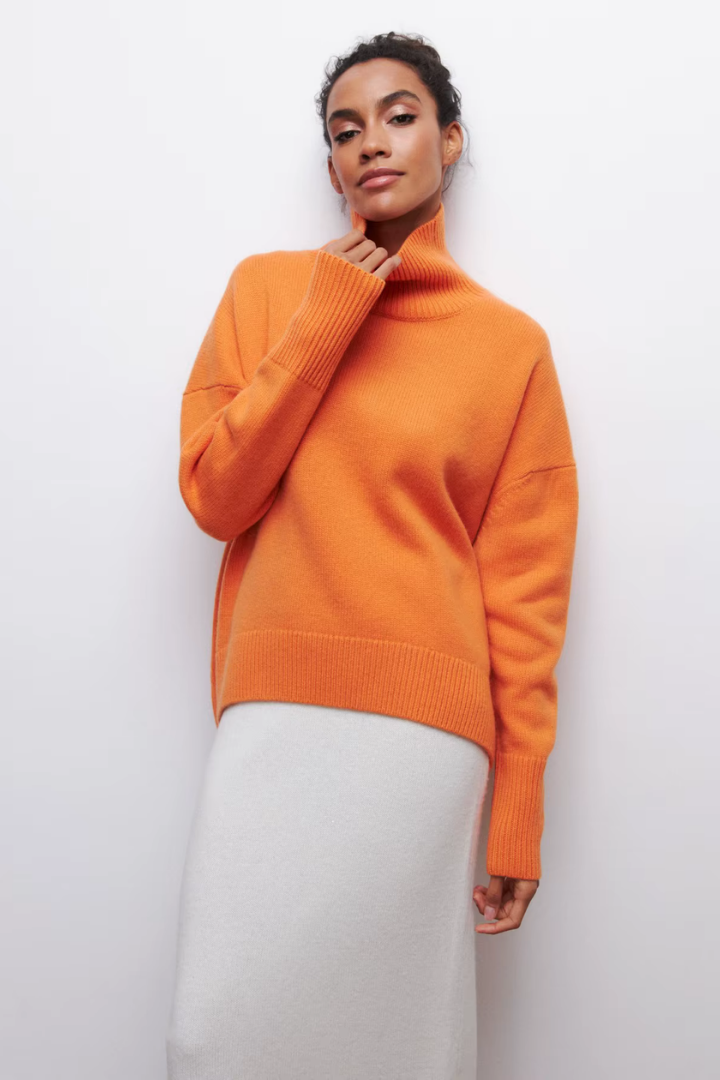 Moncelia Nanette Oversized Turtleneck Sweater