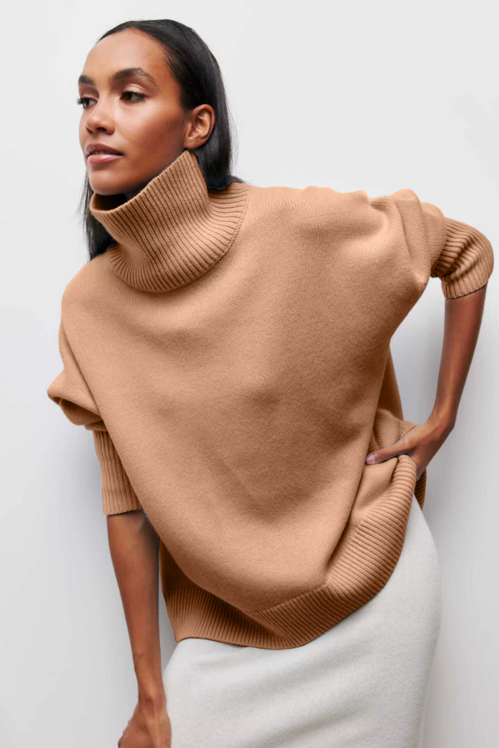Moncelia Nanette Oversized Turtleneck Sweater