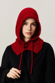Iona Ribbed Wool Drawstring Hood