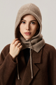 Iona Ribbed Wool Drawstring Hood