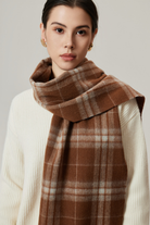 Moncelia Belmere Wool-Blend Checked Scarf