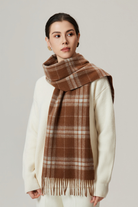 Moncelia Belmere Wool-Blend Checked Scarf