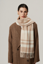 Moncelia Belmere Wool-Blend Checked Scarf