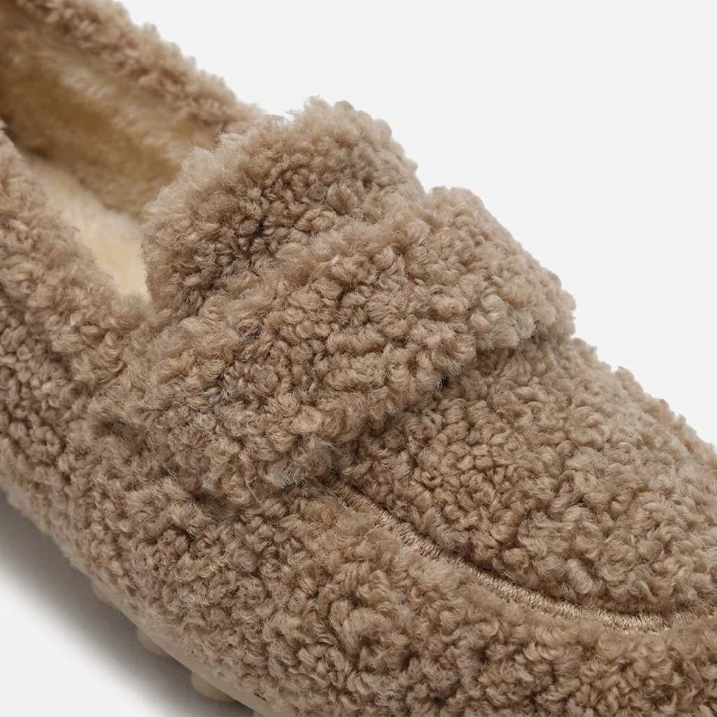 Moncelia Ainsley Plush Sherpa Driving Loafers