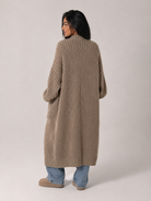 Moncelia Ottilie Chunky Knit Open-Front Duster Cardigan