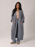 Moncelia Ottilie Chunky Knit Open-Front Duster Cardigan