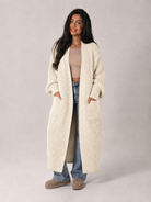 Moncelia Ottilie Chunky Knit Open-Front Duster Cardigan