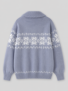 Moncelia Ariane Fair Isle Zip-Front Knit Cardigan