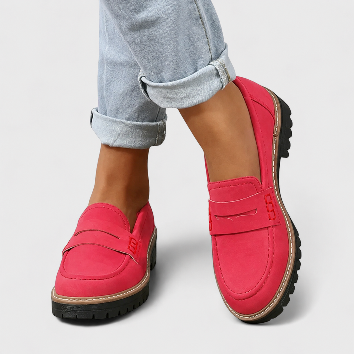 Moncelia Phyllis Comfort Lug Sole Loafers