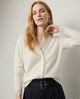 Moncelia Amelia Cashmere-Blend Lace Cardigan