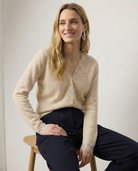 Moncelia Amelia Cashmere-Blend Lace Cardigan