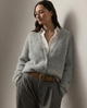 Moncelia Junia Brushed Knit Oversized Cardigan