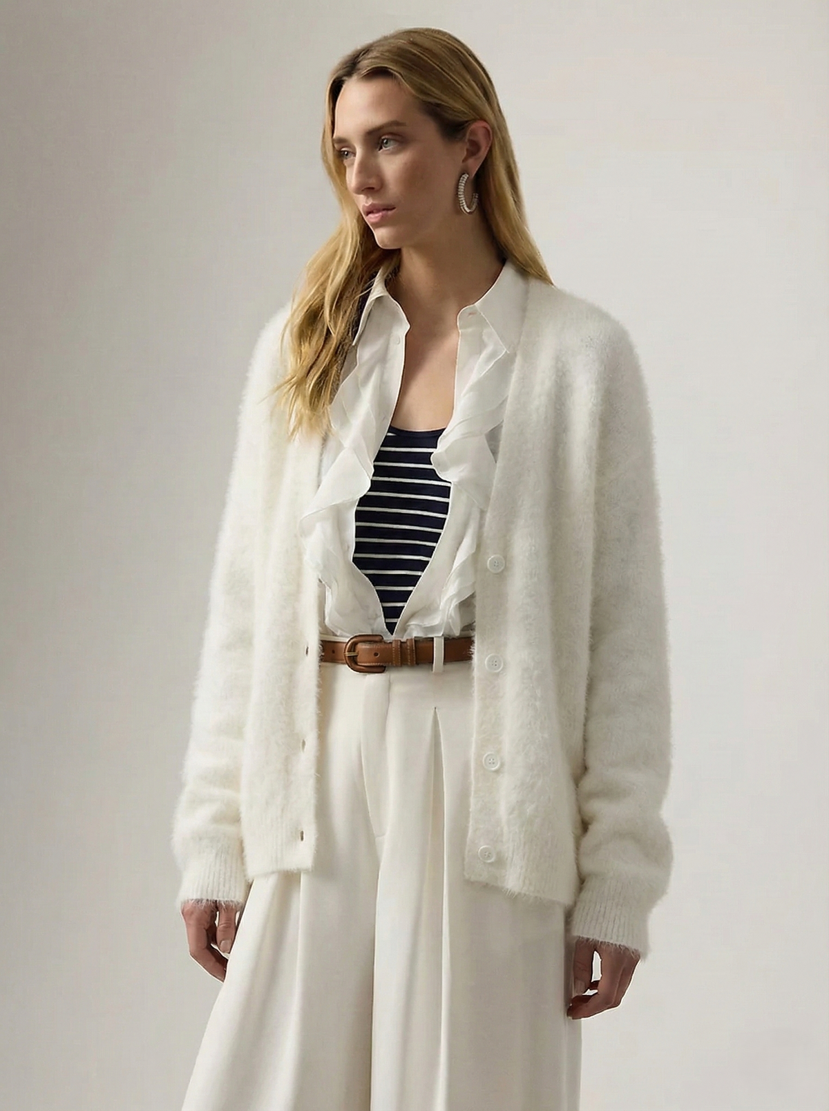 Moncelia Junia Brushed Knit Oversized Cardigan