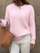 Marielle Faux Mink Crew Neck Sweater