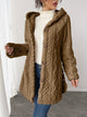 Moncelia Embla Hooded Sherpa Fleece Button Jacket