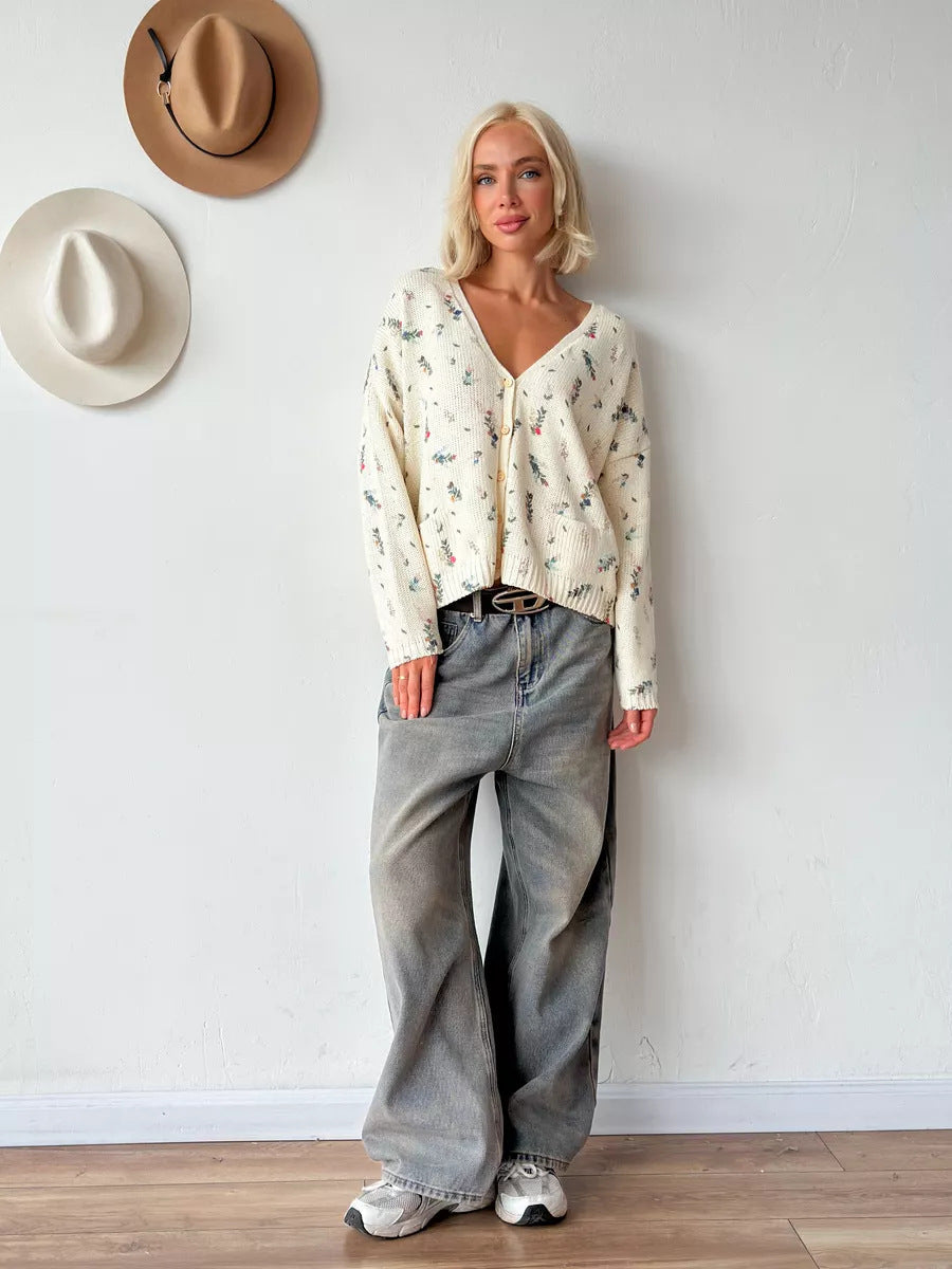 Moncelia Lois Bloom Knit Cardigan