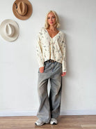 Moncelia Lois Bloom Knit Cardigan