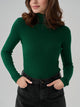 Moncelia Dagny Cotton-Blend Ribbed Knit Turtleneck Sweater