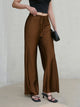 Laurel Satin Wide-Leg Trousers