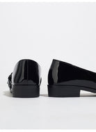 Moncelia Ophelie Patent Square Toe Bar Loafers