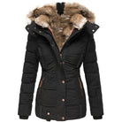 Moncelia Liesl Quilted Faux Fur Hood Puffer Jacket