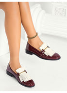 Moncelia Beatrice Patent Fringe Loafers