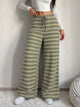 Bridget Striped Knit Wide-Leg Pants