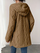 Moncelia Embla Hooded Sherpa Fleece Button Jacket