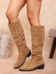 Moncelia Fleur Slouchy Faux Suede Knee-High Boots