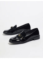 Moncelia Ophelie Patent Square Toe Bar Loafers