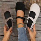 Moncelia Cindy Soft Faux Suede Mary Jane Flats