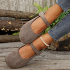 Moncelia Cindy Soft Faux Suede Mary Jane Flats