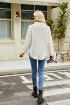 Moncelia Gaelle Textured Mock Neck Tunic Sweater