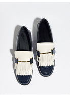 Moncelia Beatrice Patent Fringe Loafers