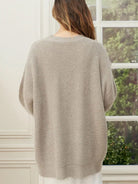 Moncelia Marian Oversized Ribbed V-Neck Cardigan