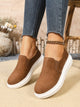 Poppy Faux Suede Platform Slip-On Sneakers