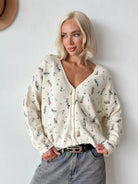 Moncelia Lois Bloom Knit Cardigan