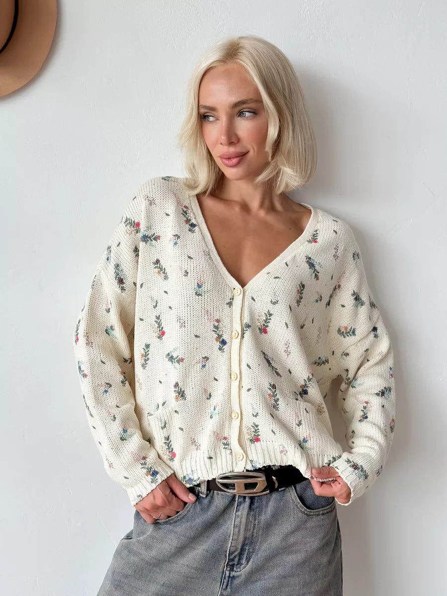 Moncelia Lois Bloom Knit Cardigan