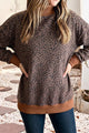 Belinda Leopard Mock Neck Sweatshirt