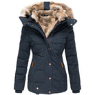 Moncelia Liesl Quilted Faux Fur Hood Puffer Jacket