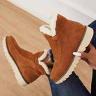Moncelia Ragna Faux Suede Shearling-Lined Ankle Boots