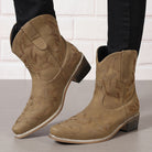 Moncelia Sanna Embroidered Snip-Toe Western Boots