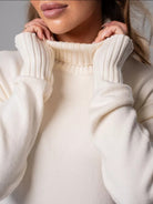Moncelia Vibeke Turtleneck Knit Sweater Dress