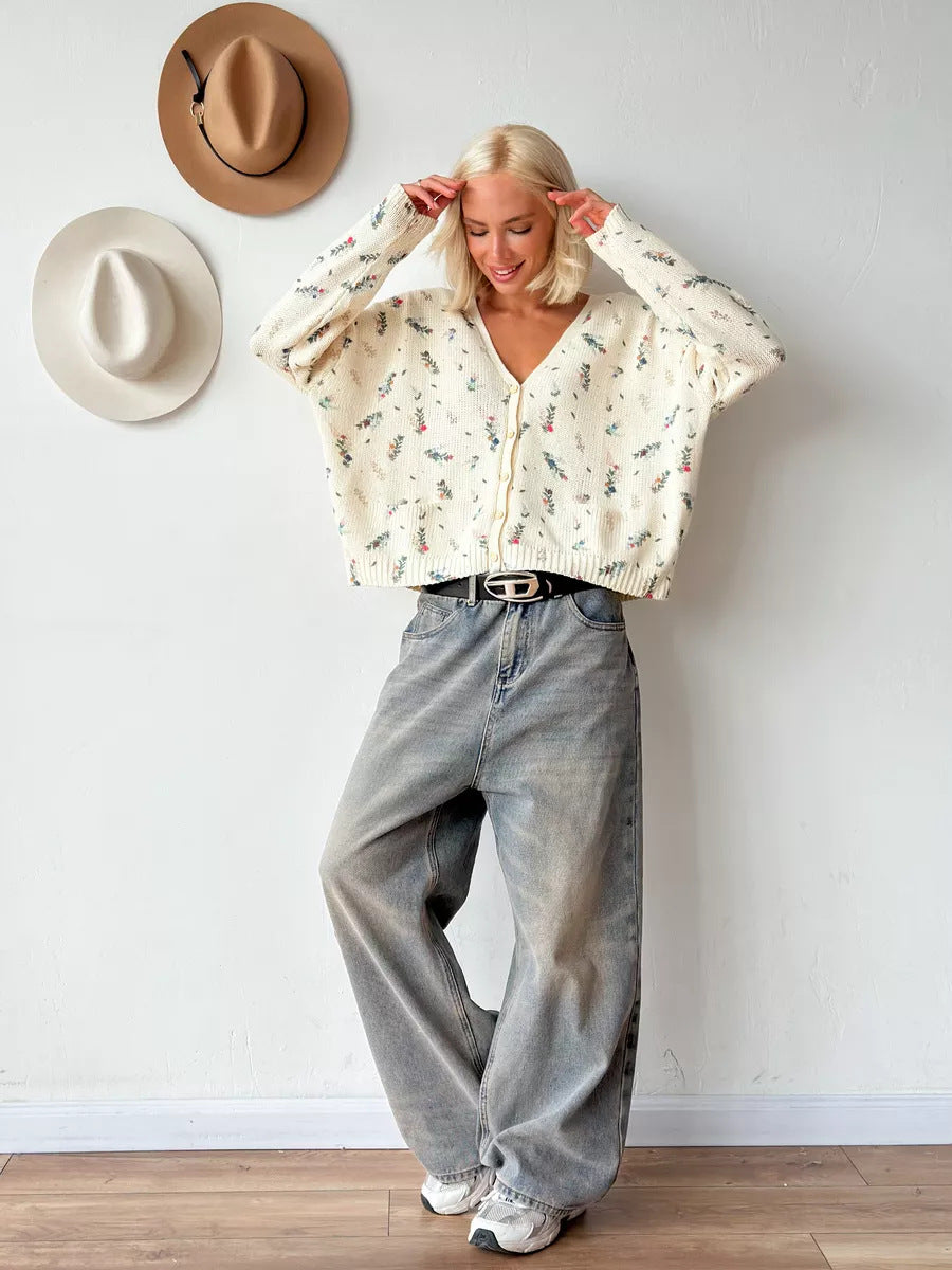 Moncelia Lois Bloom Knit Cardigan