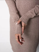Moncelia Vibeke Turtleneck Knit Sweater Dress